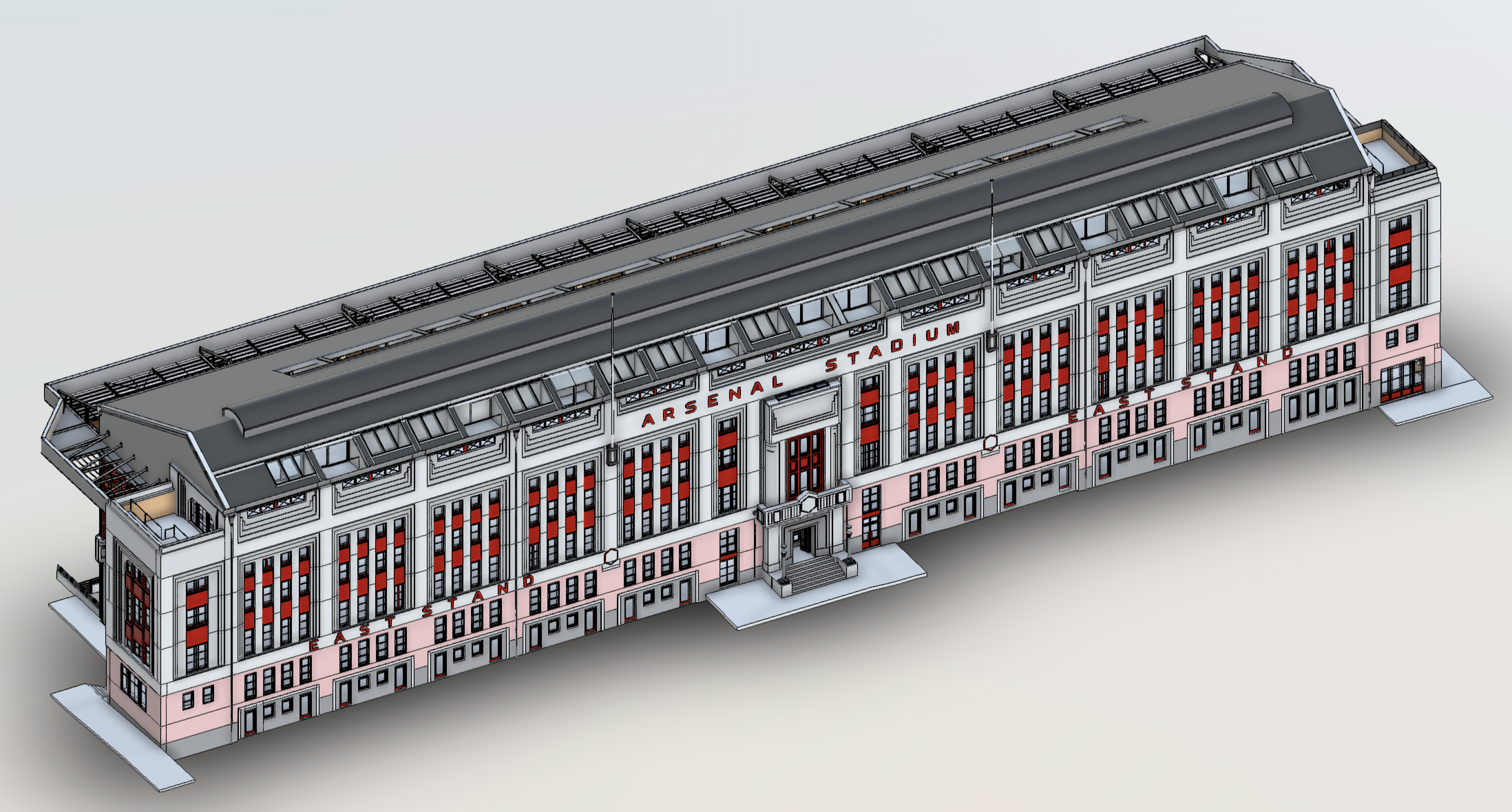 Highbury Stadium Square Estate — Facade Measured Survey, Islington