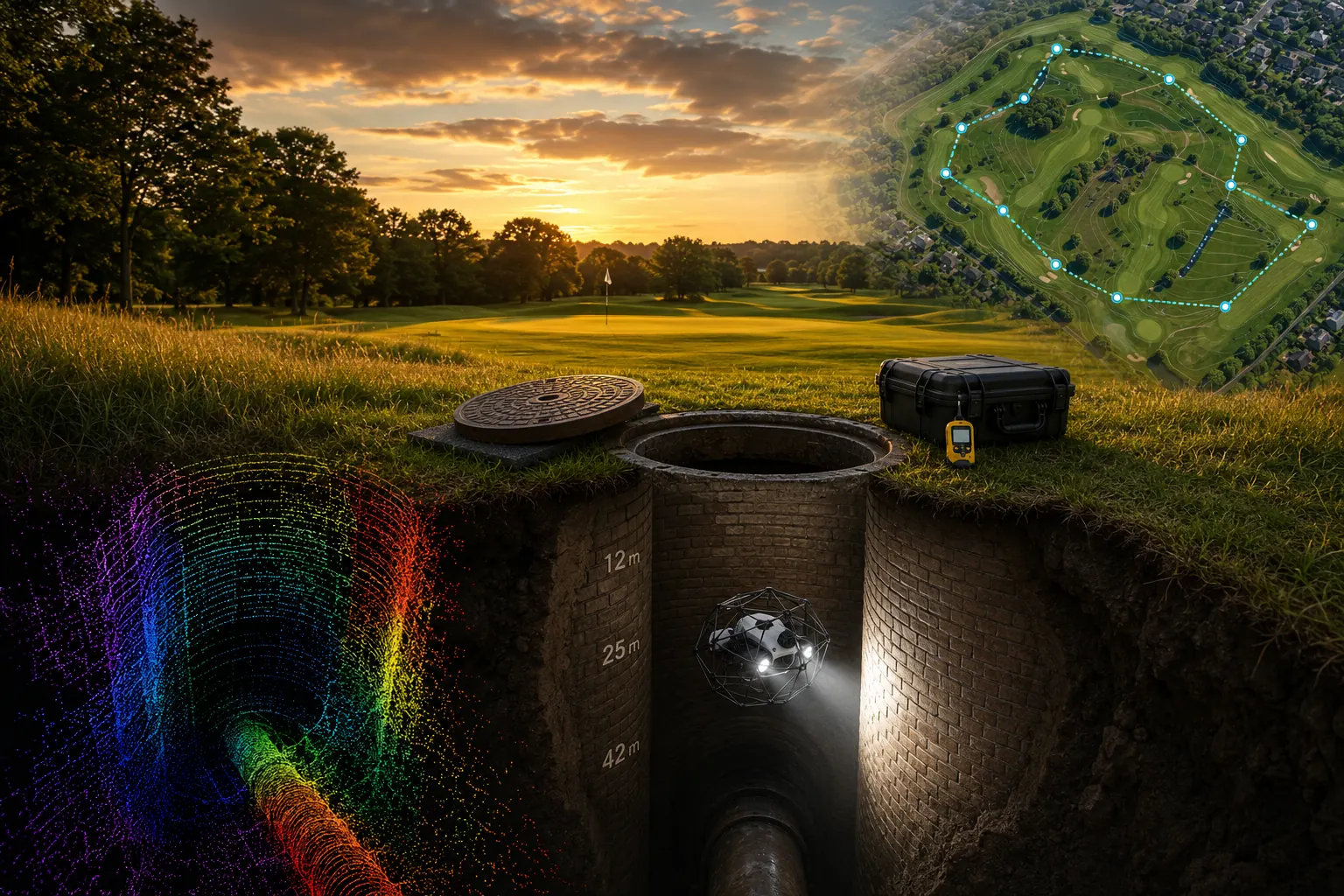 Thames Water — Chalfont St Peter Deep Manhole Reconnaissance Survey project image